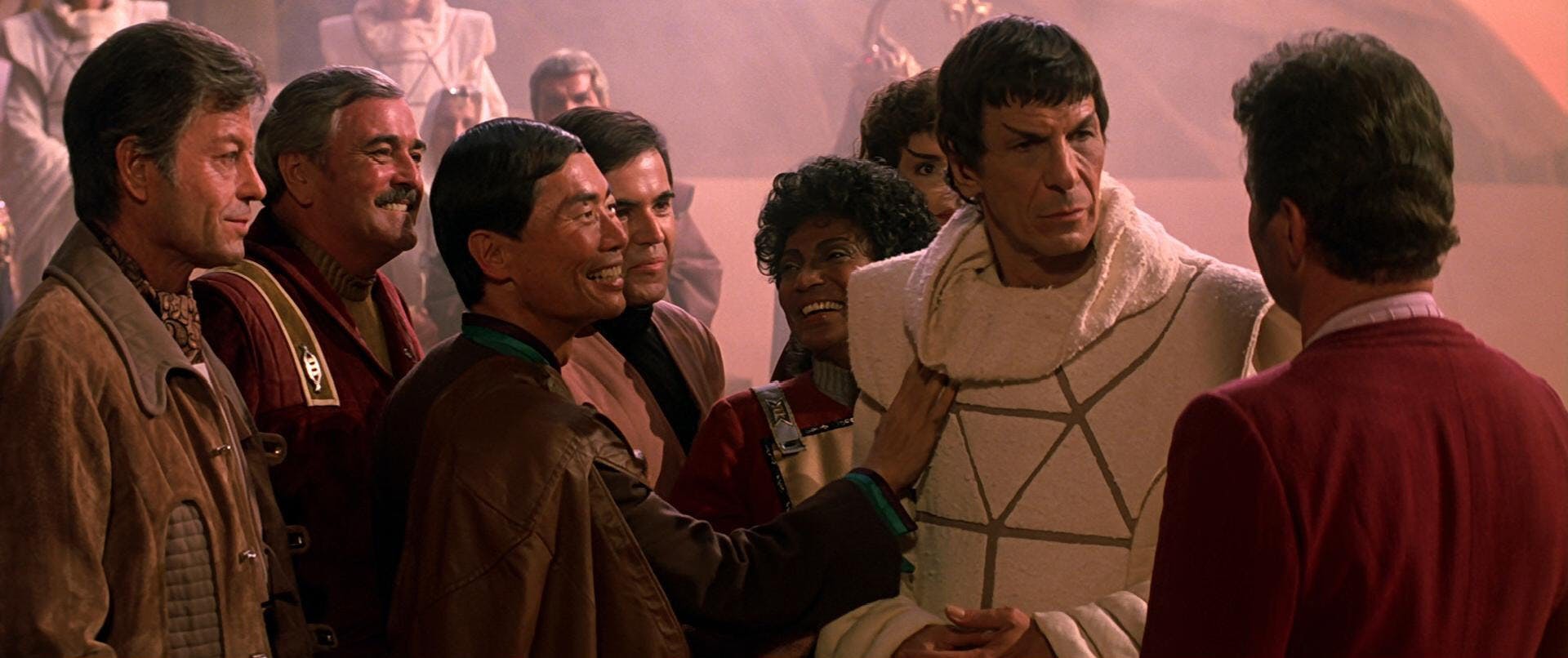 Enterprise crew welcomes Spock