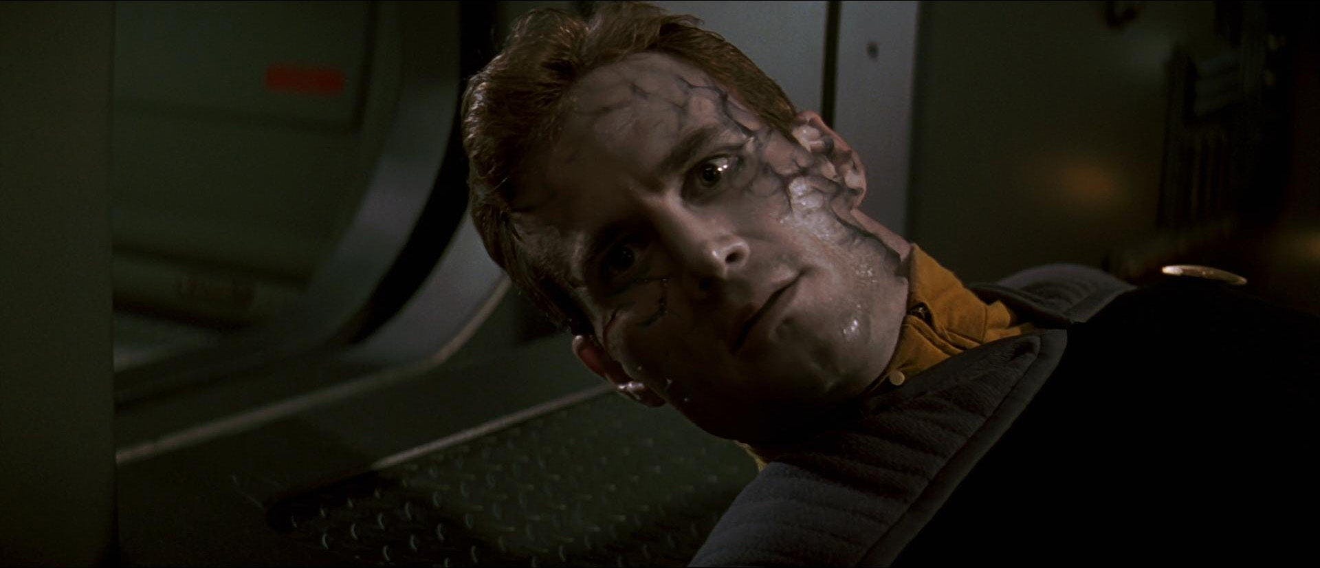 The Borg strips a Starfleet officer of his humanity in Star Trek: First Contact