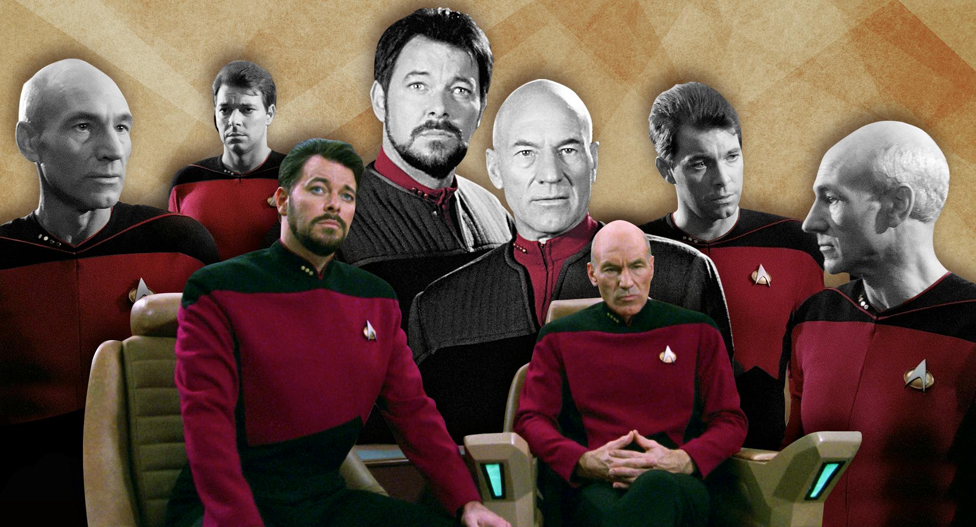 Captain Picard and William Riker