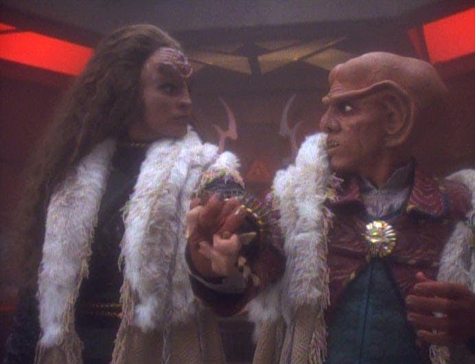 Quark and his Klingon wife in 'House of Quark'