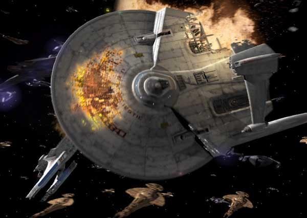 Destruction of the U.S.S. Majestic on Star Trek: Deep Space Nine
