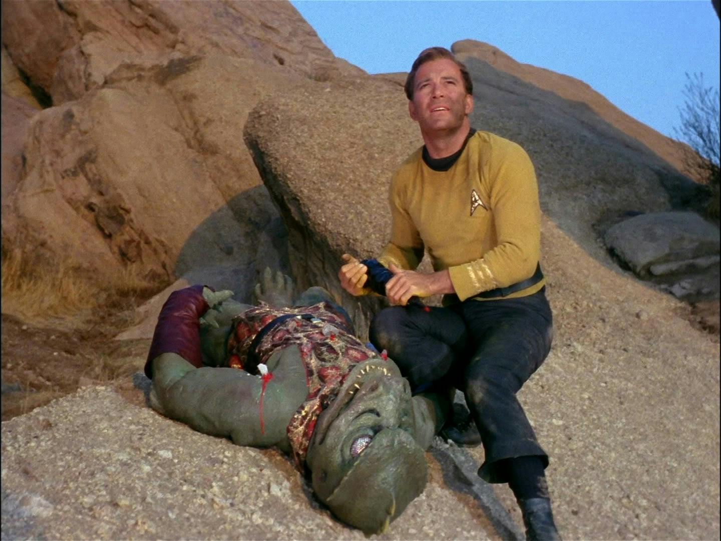 Kirk spares The Gorn in 