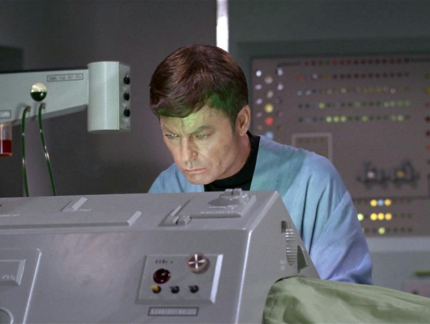 McCoy performs cryogenic open-heart procedure while in Sickbay in 'Journey to Babel'