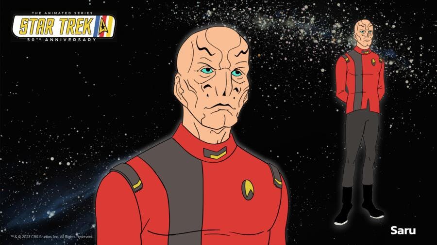 Star Trek: The Animated Celebration Character Design of Doug Jones as Saru