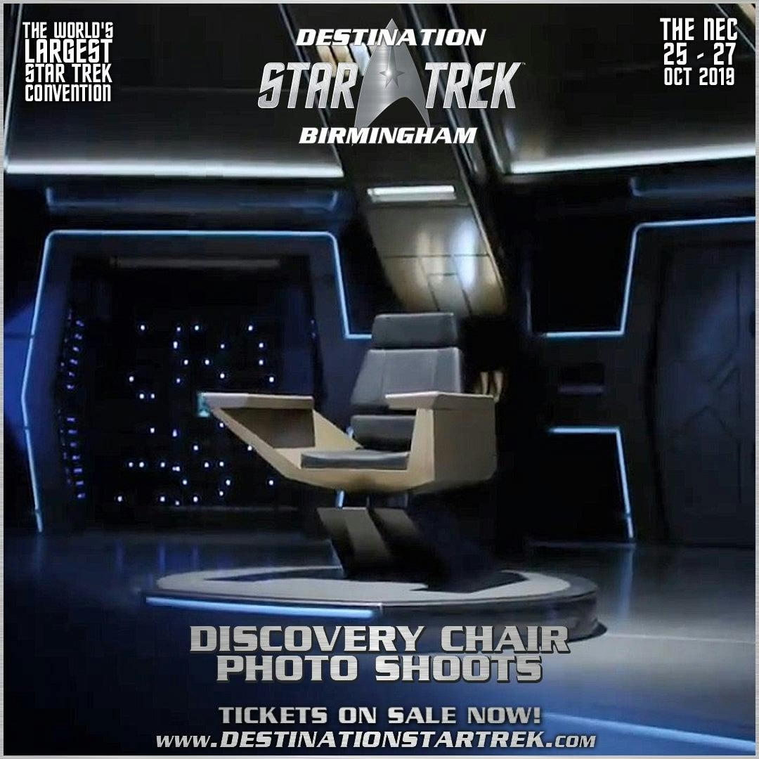 Destination Star Trek Birmingham Star Trek: Discovery captains chair.