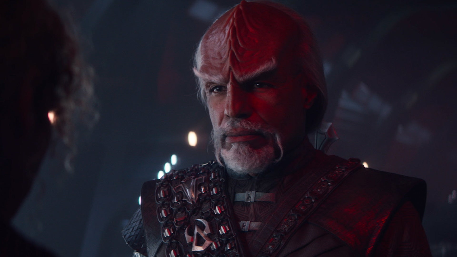 Raffi meets her handler Worf face-to-face on Star Trek: Picard