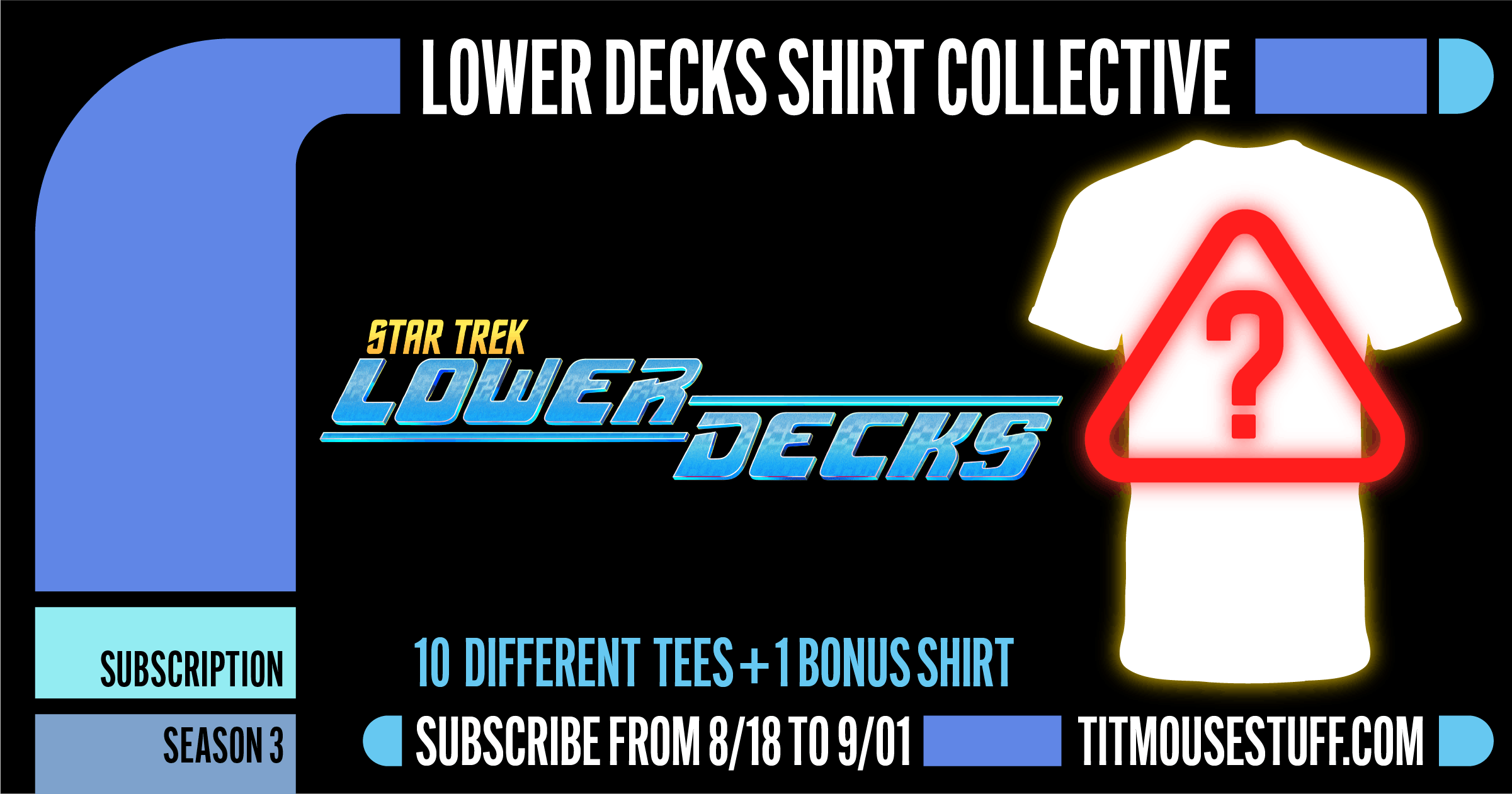 Star Trek: Lower Decks T-Shirt Collective - Full Subscription