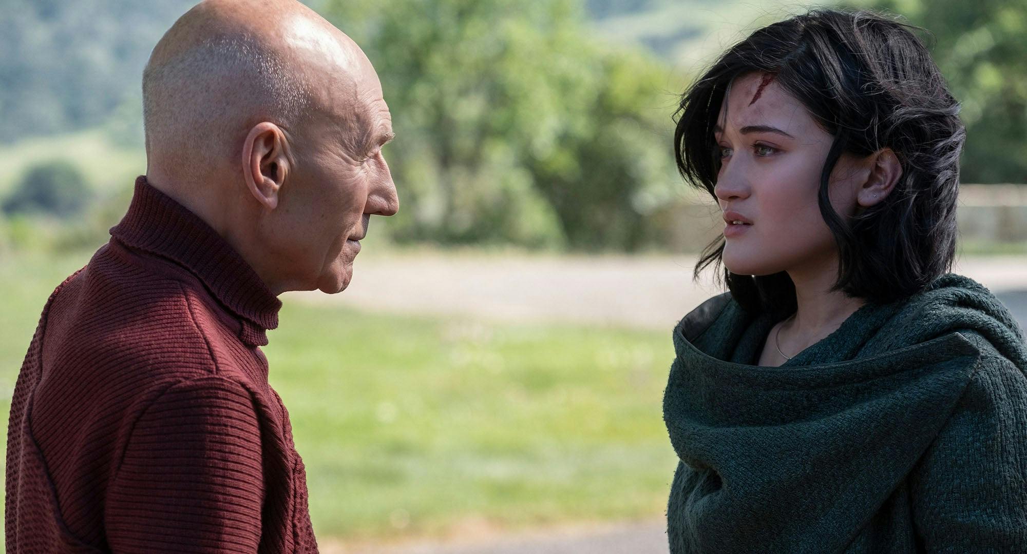 Picard and Dahj face each other in 'Remembrance'