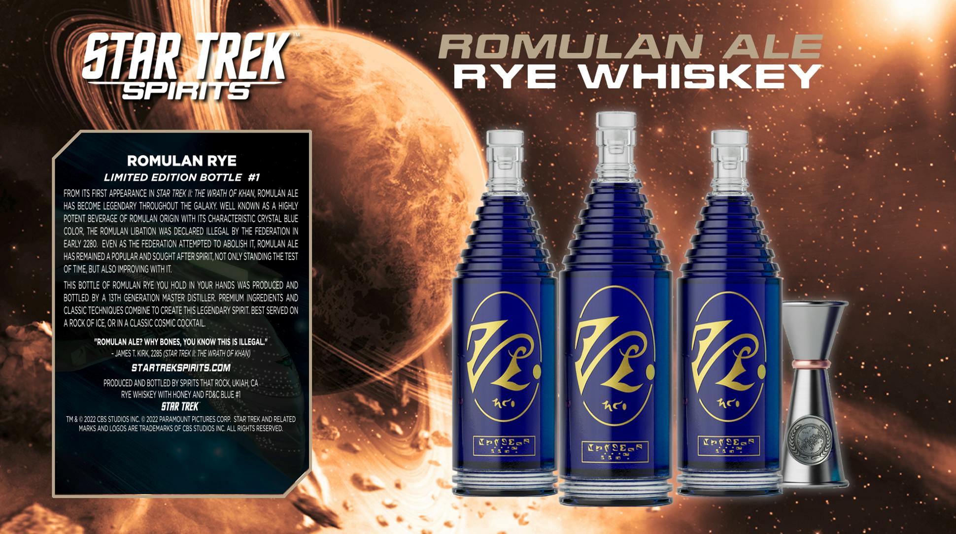 Wines That Rock's Romulan Ale Rye Whiskey