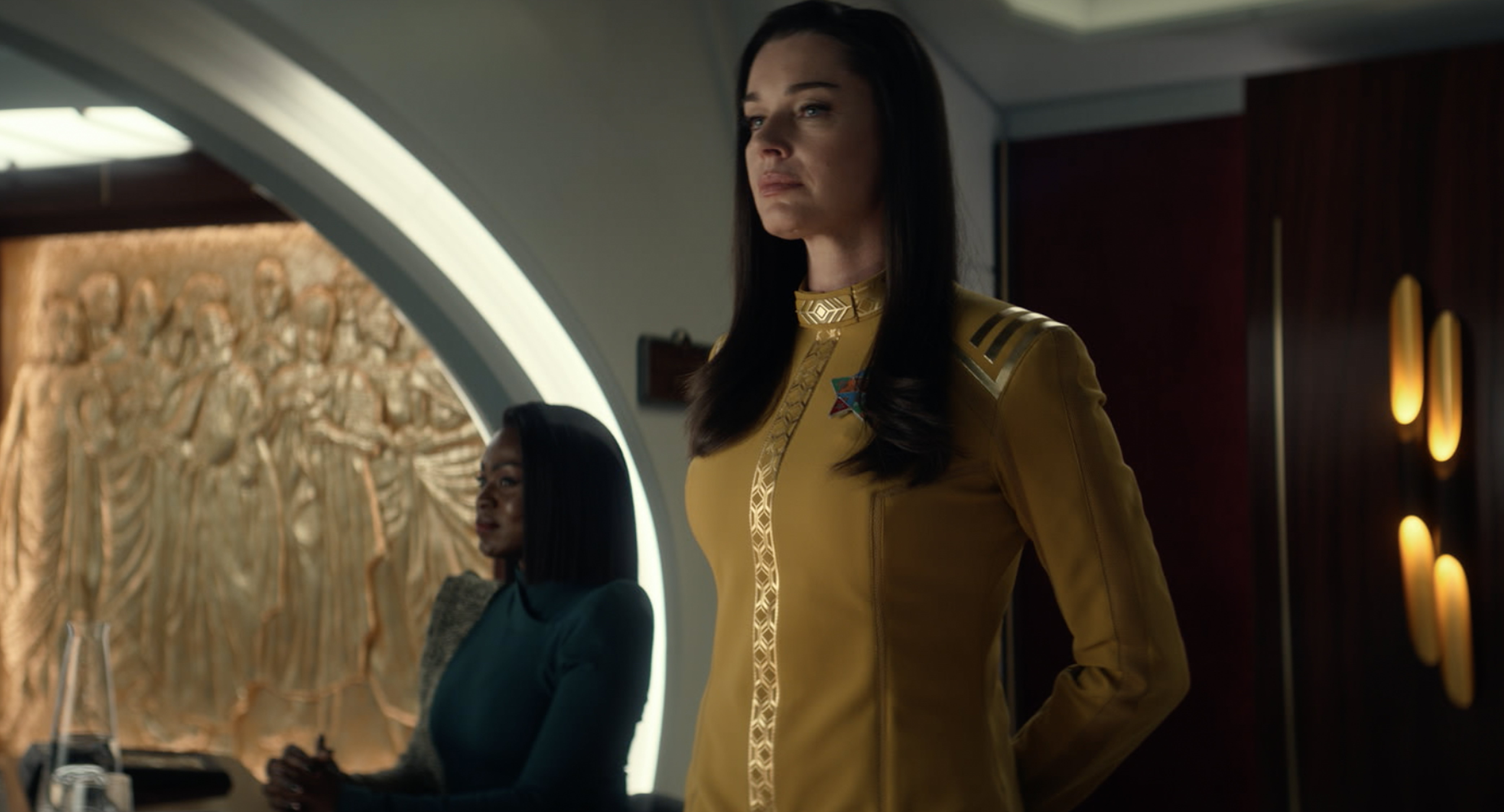 Una Chin-Riley stands before court