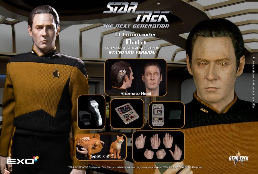EXO-6 | Star Trek: The Next Generation 1:6 scale Data figure - Standard Version