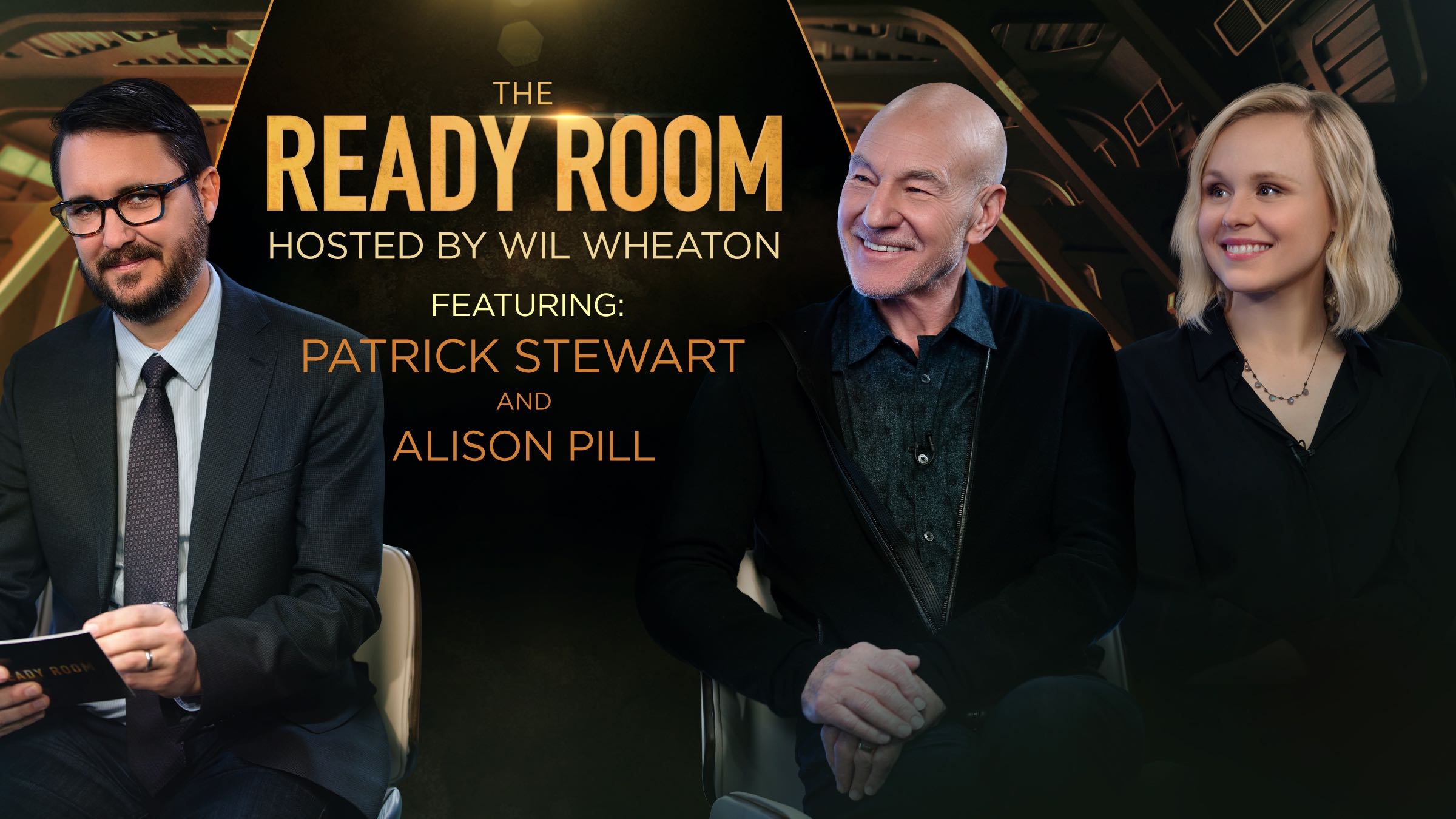 The Ready Room, starring Wil Wheaton, Patrick Stewart and Alison Pill