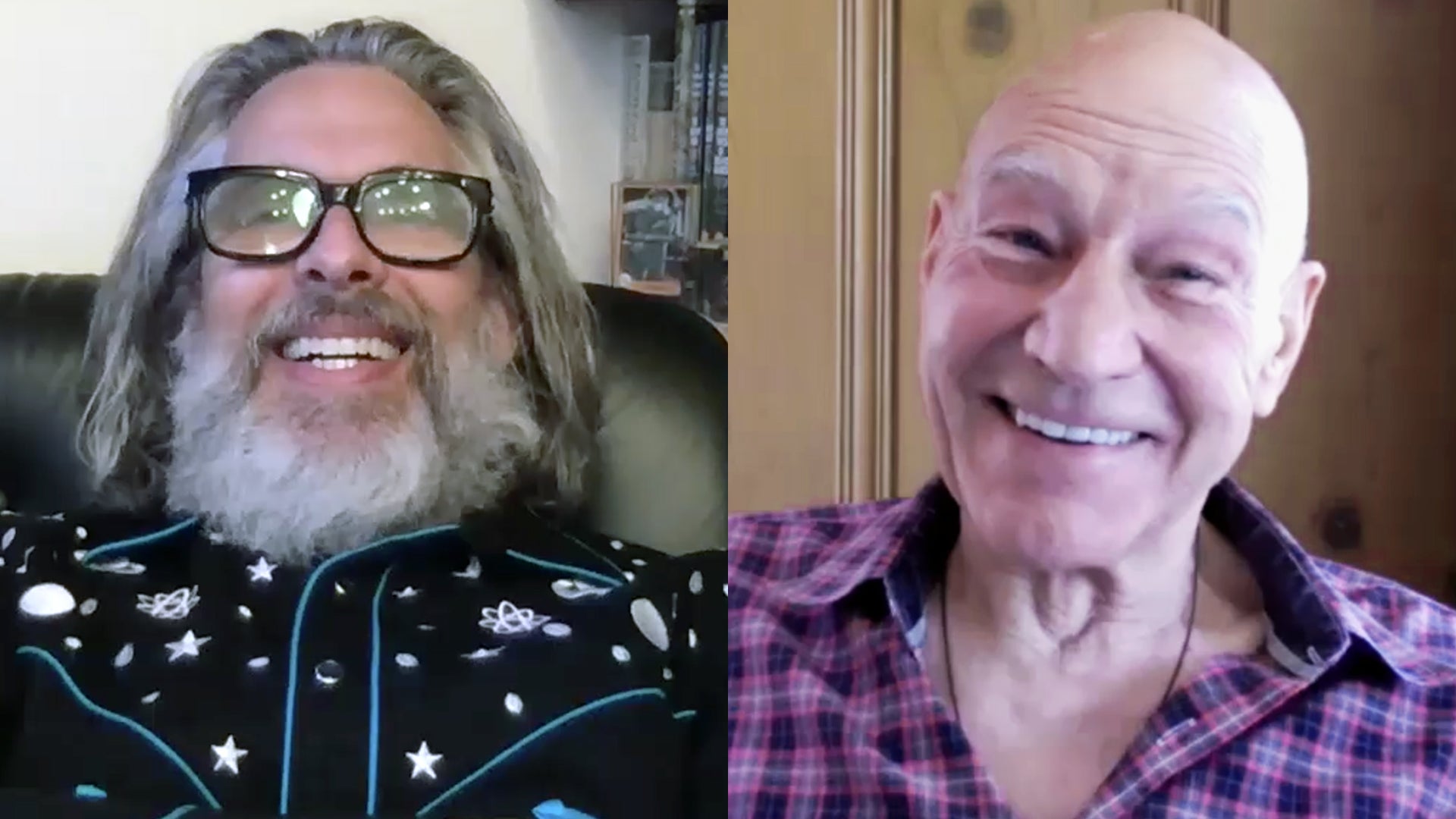 Michael Chabon and Sir Patrick Stewart