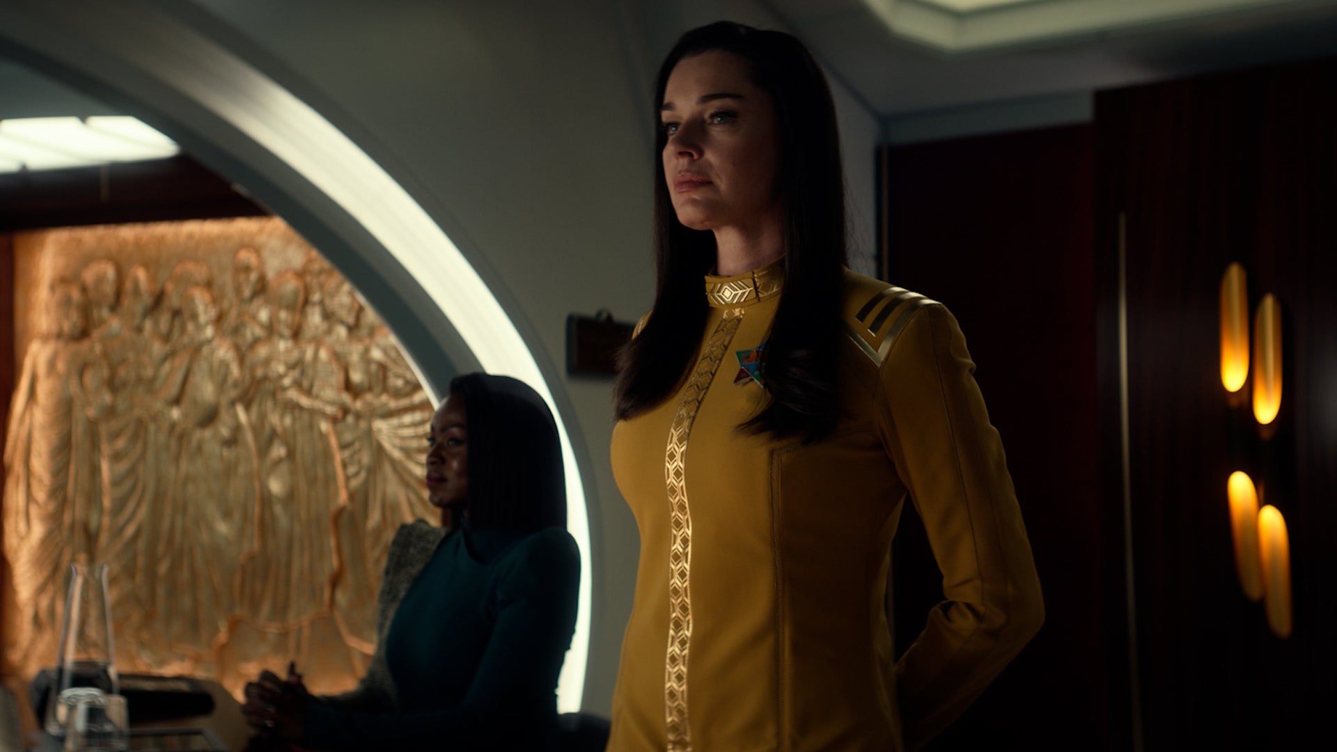 Una Chin-Riley stands before the court alongside her legal representation Neera Keteoul