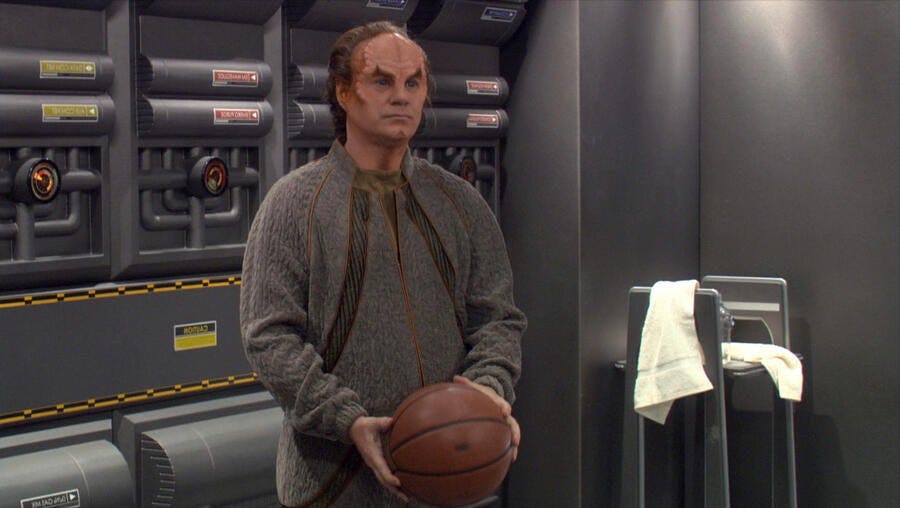 Phlox holds a basketball in 'The Forge'