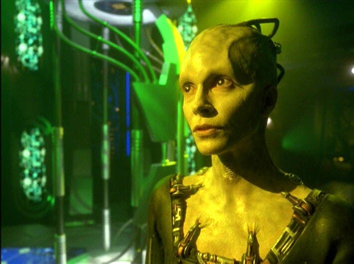 The Borg Queen in Star Trek: Voyager - 