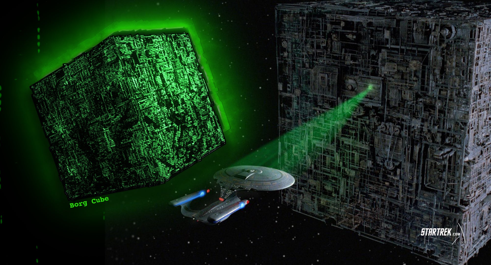 Star Trek Next buy Generation Borg Cube Ship