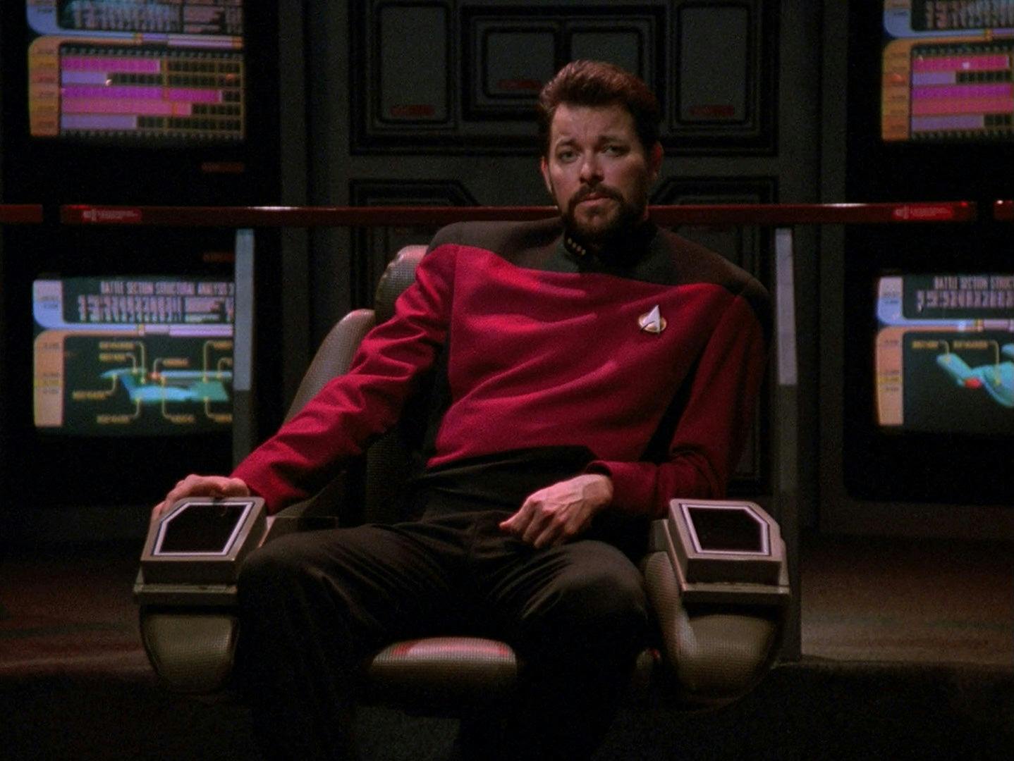 Riker assumes the role of captain in 