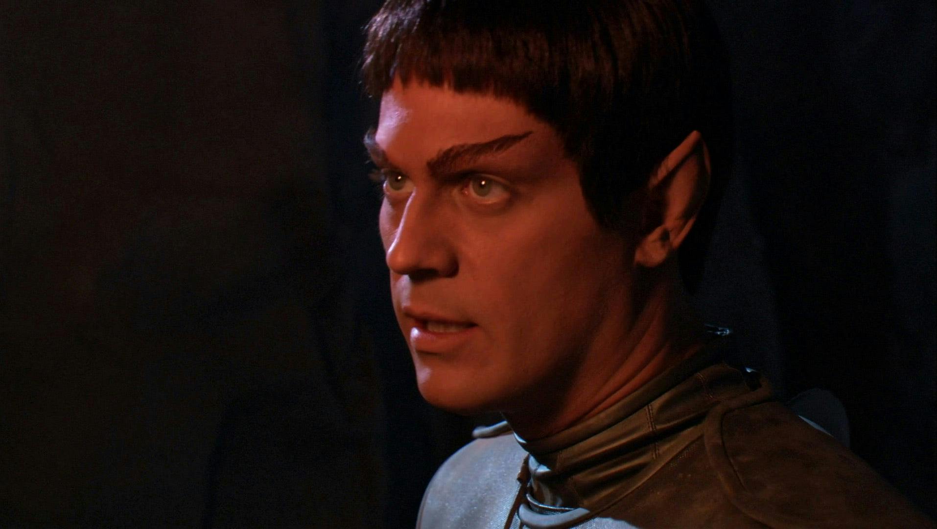 The Romulan deep operative Talok masquerading as a Vulcan