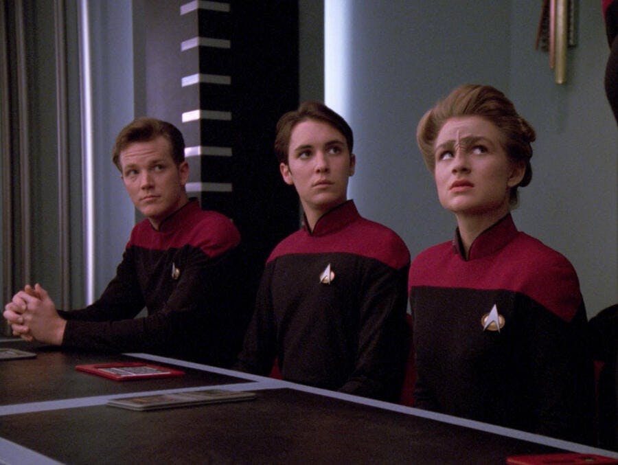 Wesley Crusher in Star Trek: The Next Generations - "The First Duty"