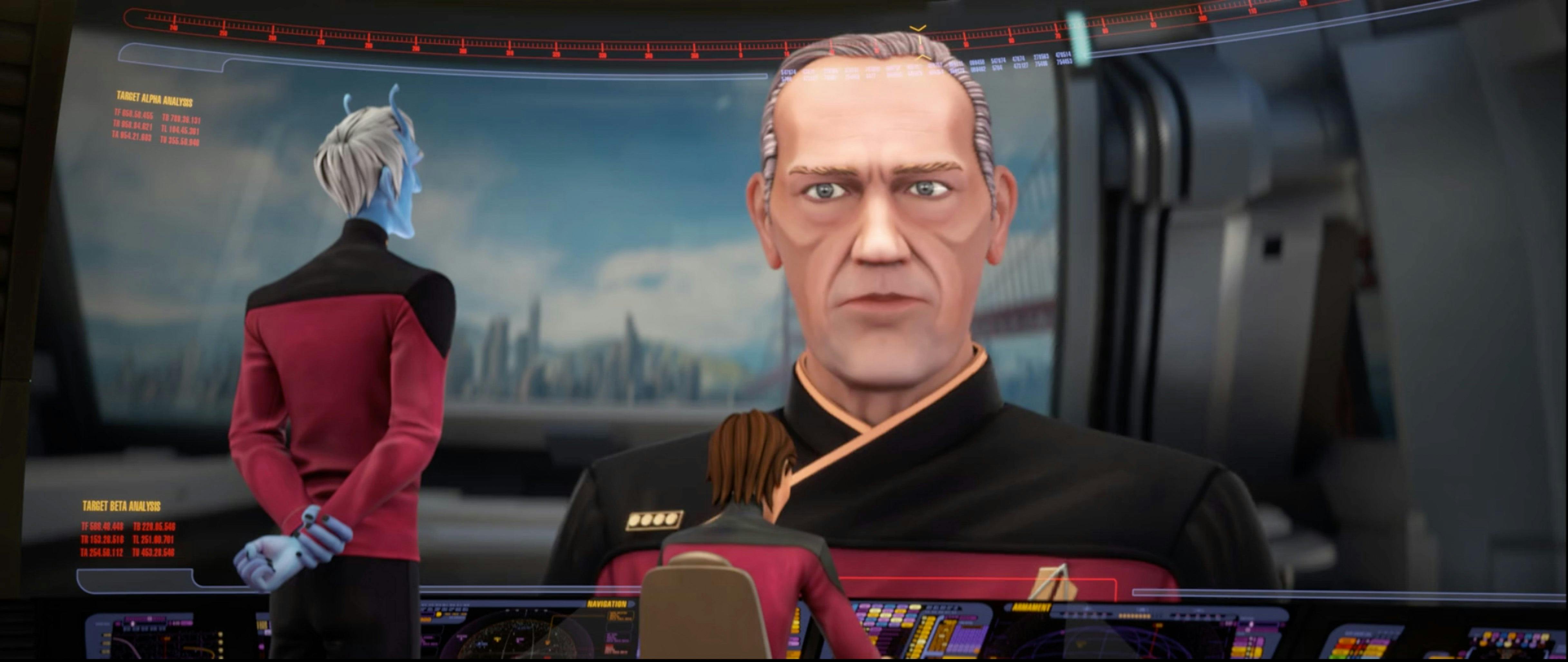 Ronny Cox as Admiral Jellico in Star Trek: Prodigy