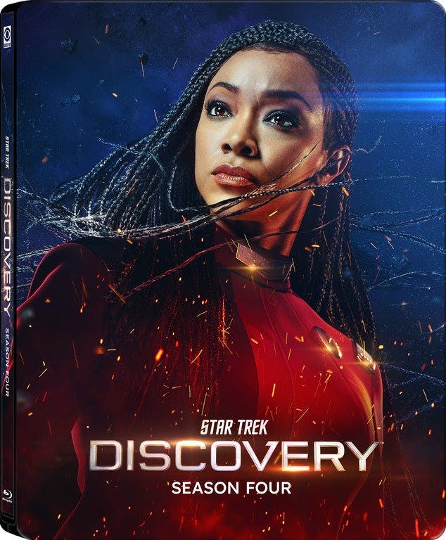 Michael Burnham on the cover of the Star Trek: Discovery Season 4 Blu-ray Steelbook