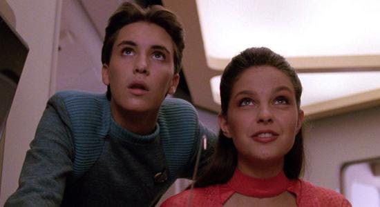 Wesley Crusher and Robin Lefler learn more about the addictive game overtaking the Enterprise