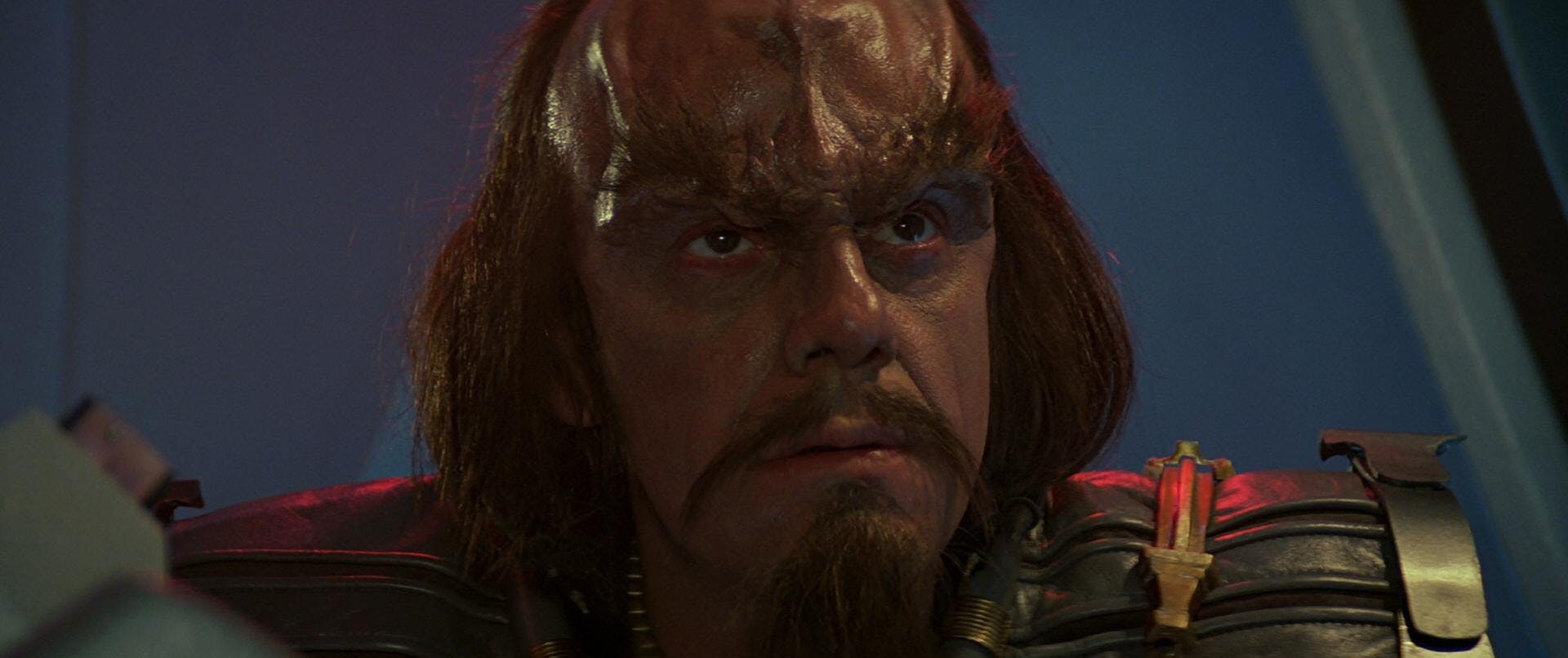 Kruge aboard his Klingon Bird of Prey