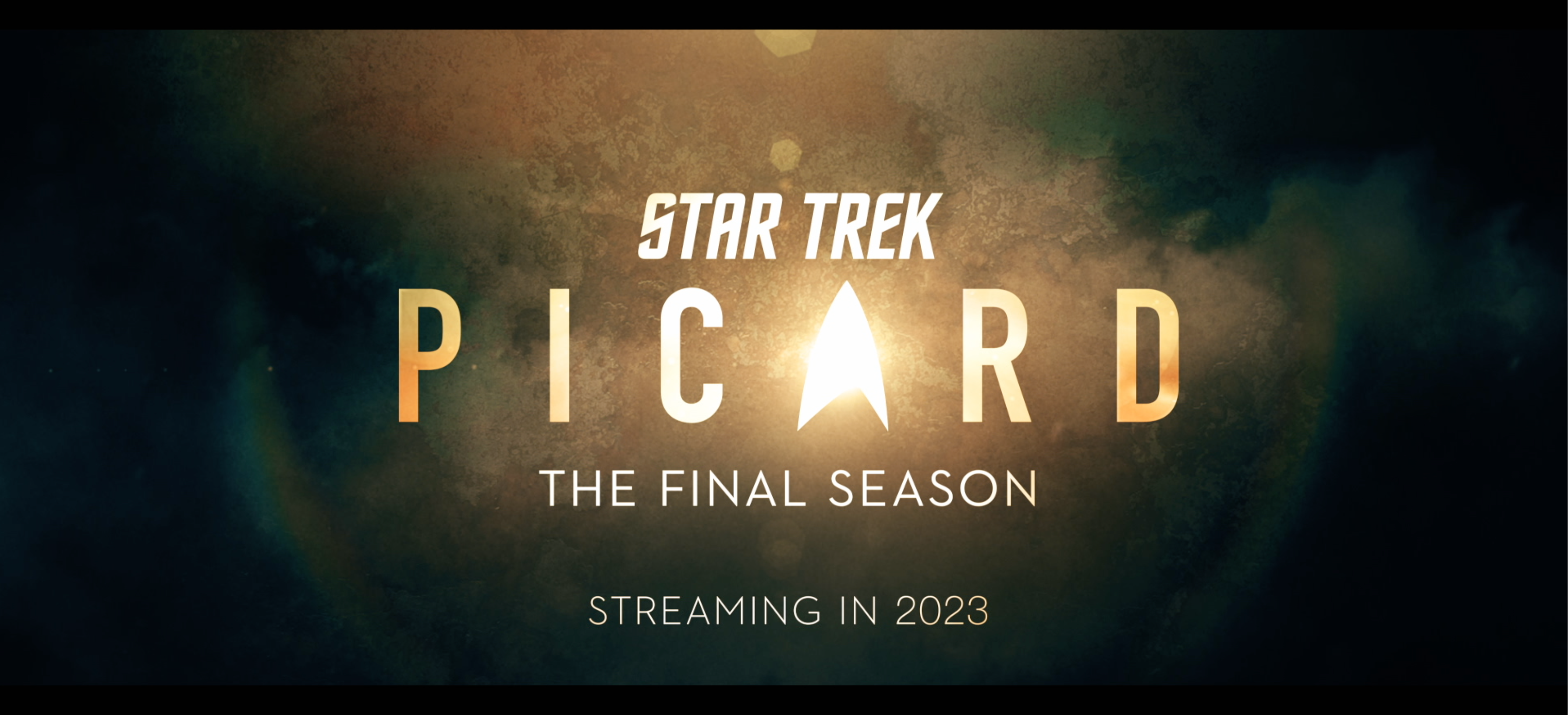 The title card for the Star Trek: Picard character posters video.