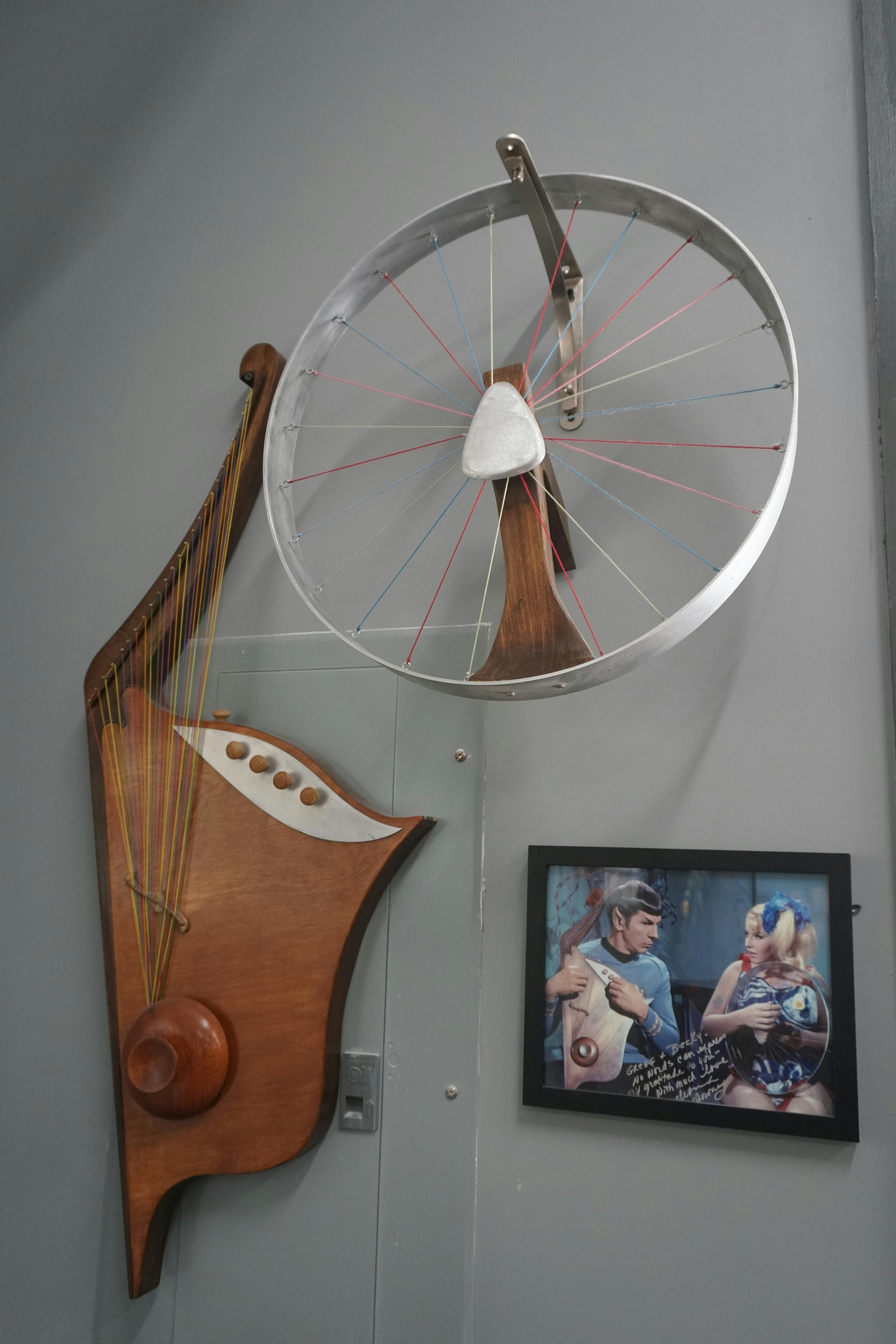 Star Trek harp replica constructed by Gregg Nowling