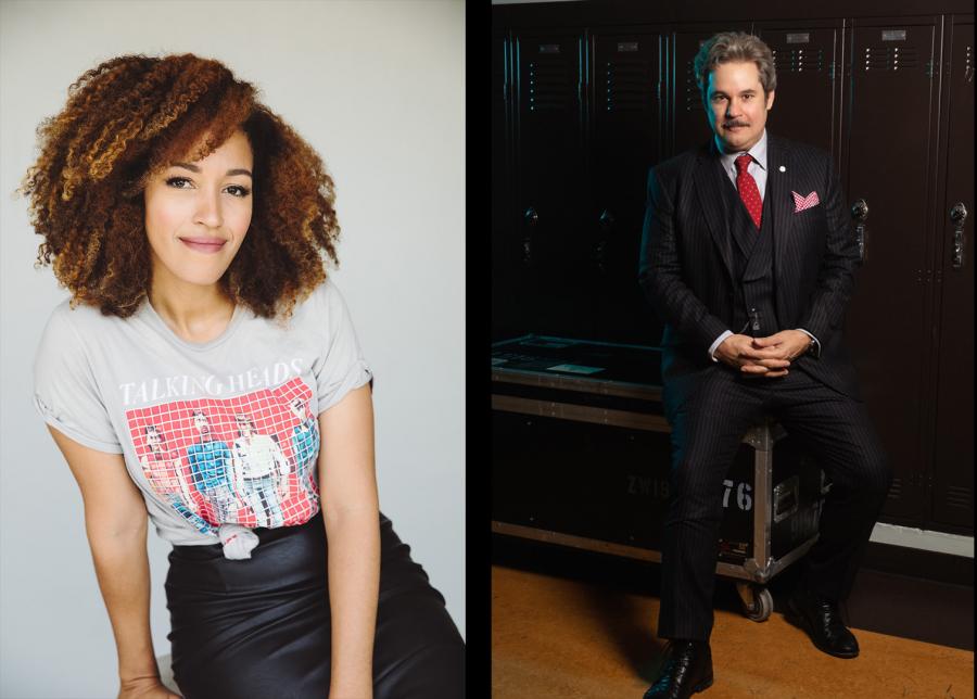 (L-R) Star Trek: The Pod Directive Co-Hosts Tawny Newsome and Paul F. Tompkins