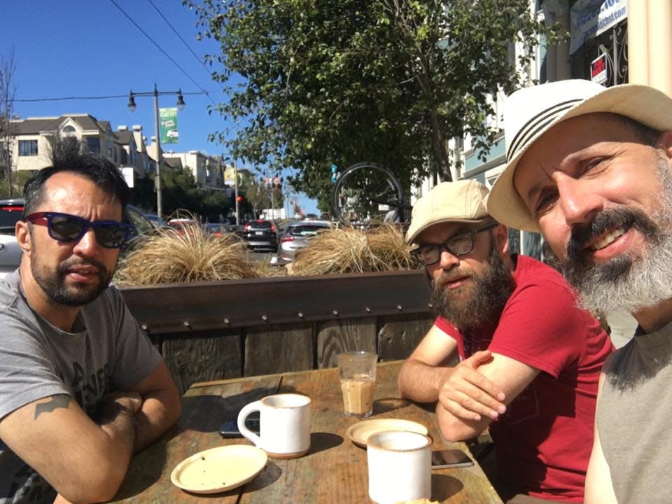 Myself, Maurice and Mark on one of our many coffee escapades in San Francisco. 
