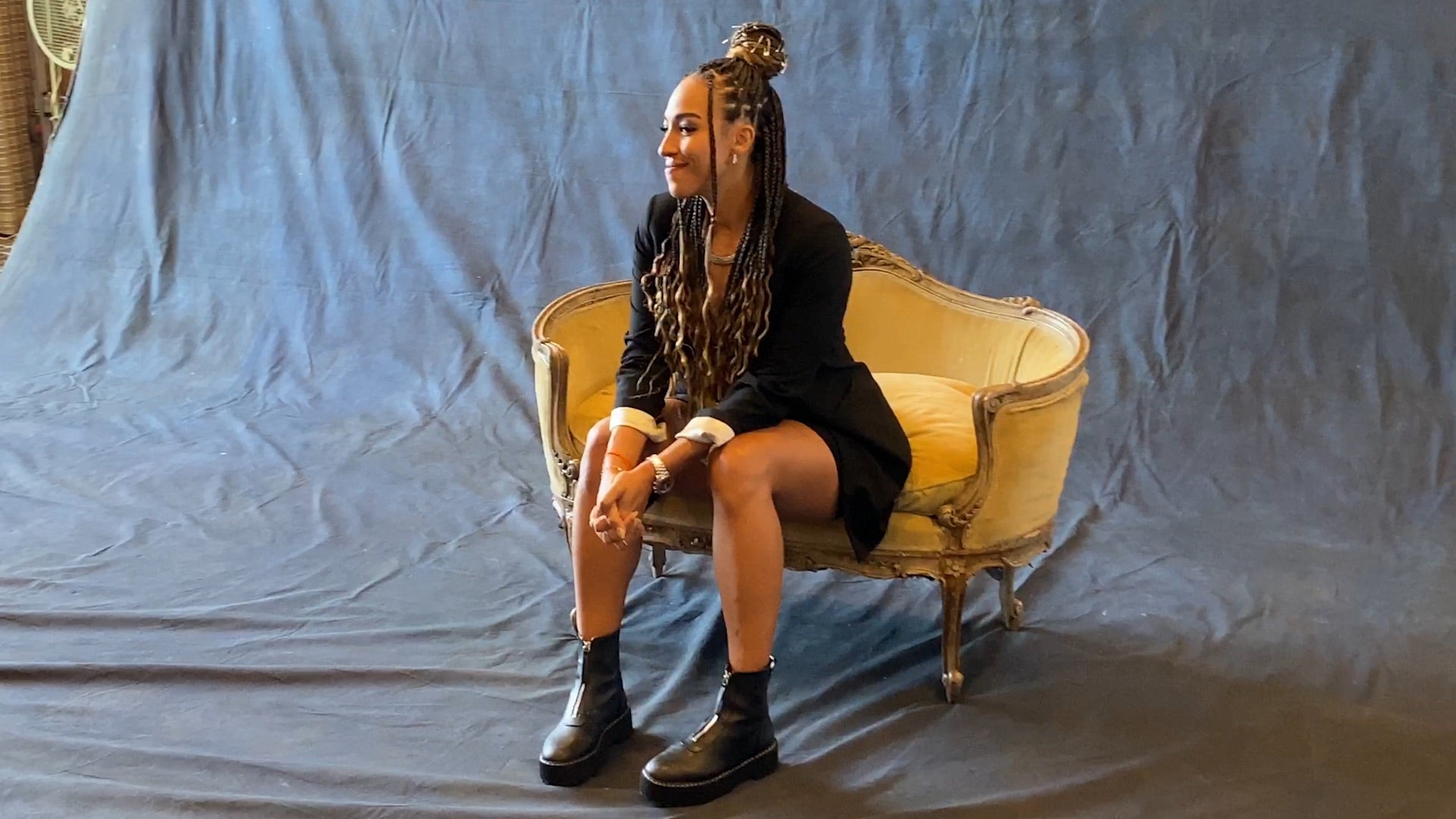 Tawny Newsome poses for a photo at SDCC.