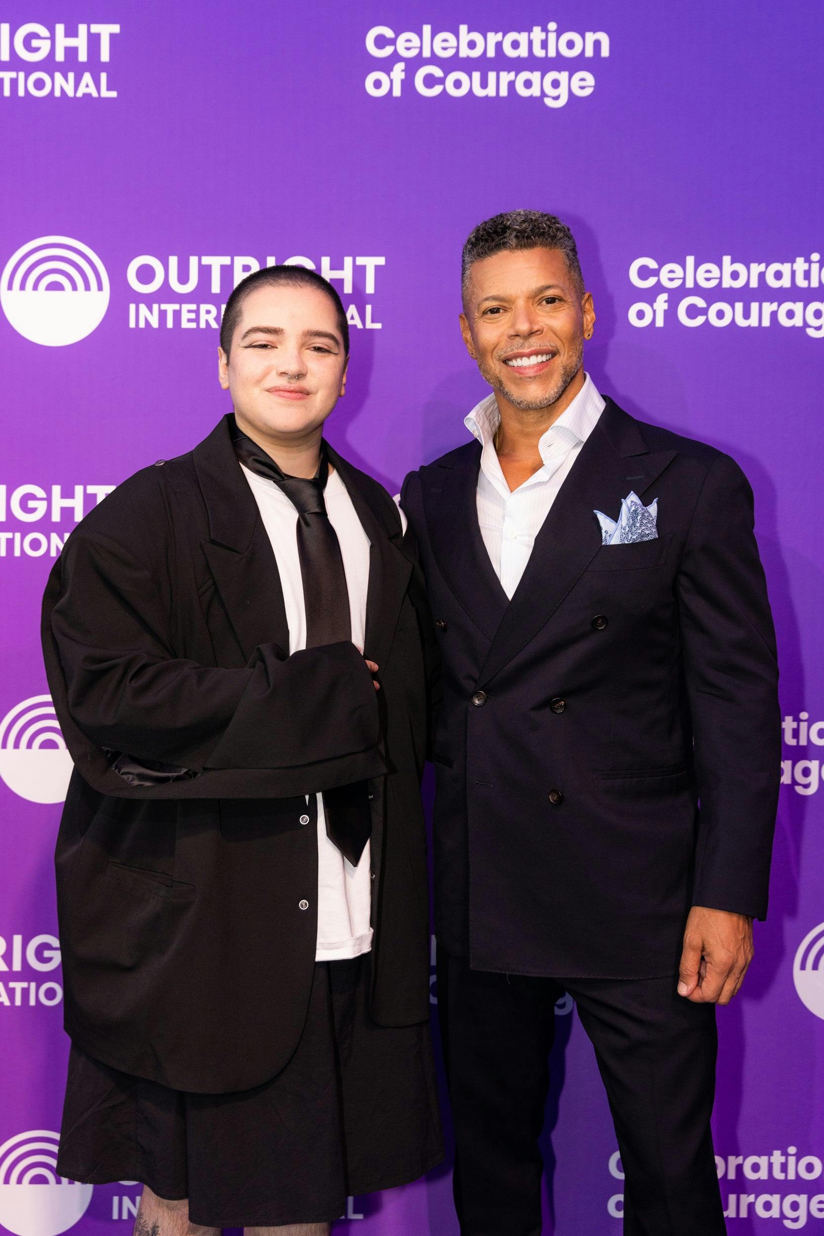 Star Trek: Discovery's Wilson Cruz and Blu del Barrio on the red carpet for 27th Celebration of Courage Awards and Gala