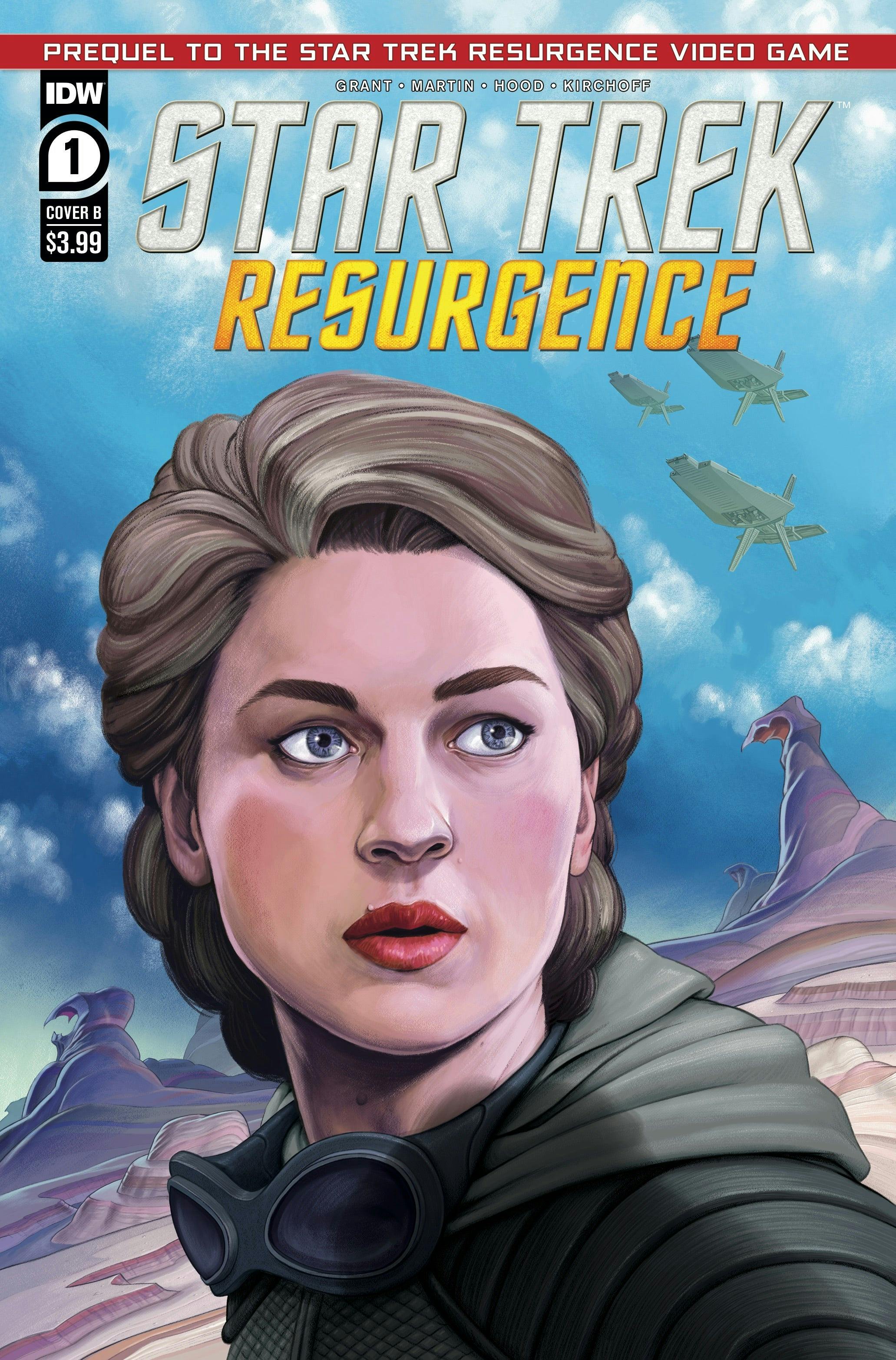 STAR TREK: RESURGENCE #1 Cover B art by Dramatic Labs