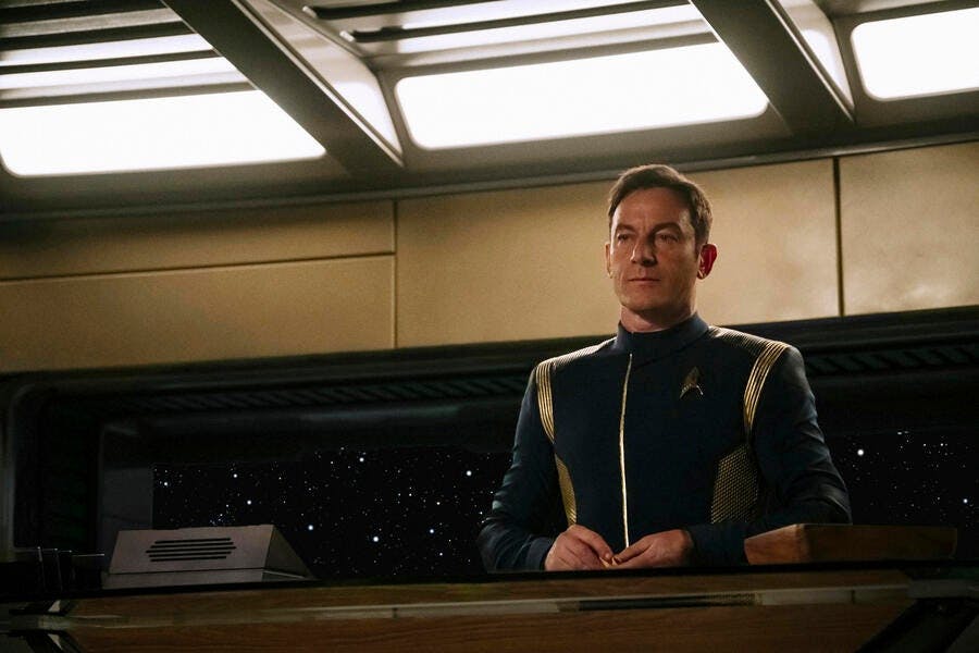 Captain Gabriel Lorca stands aboard the U.S.S. Discovery in 'Context is for Kings'