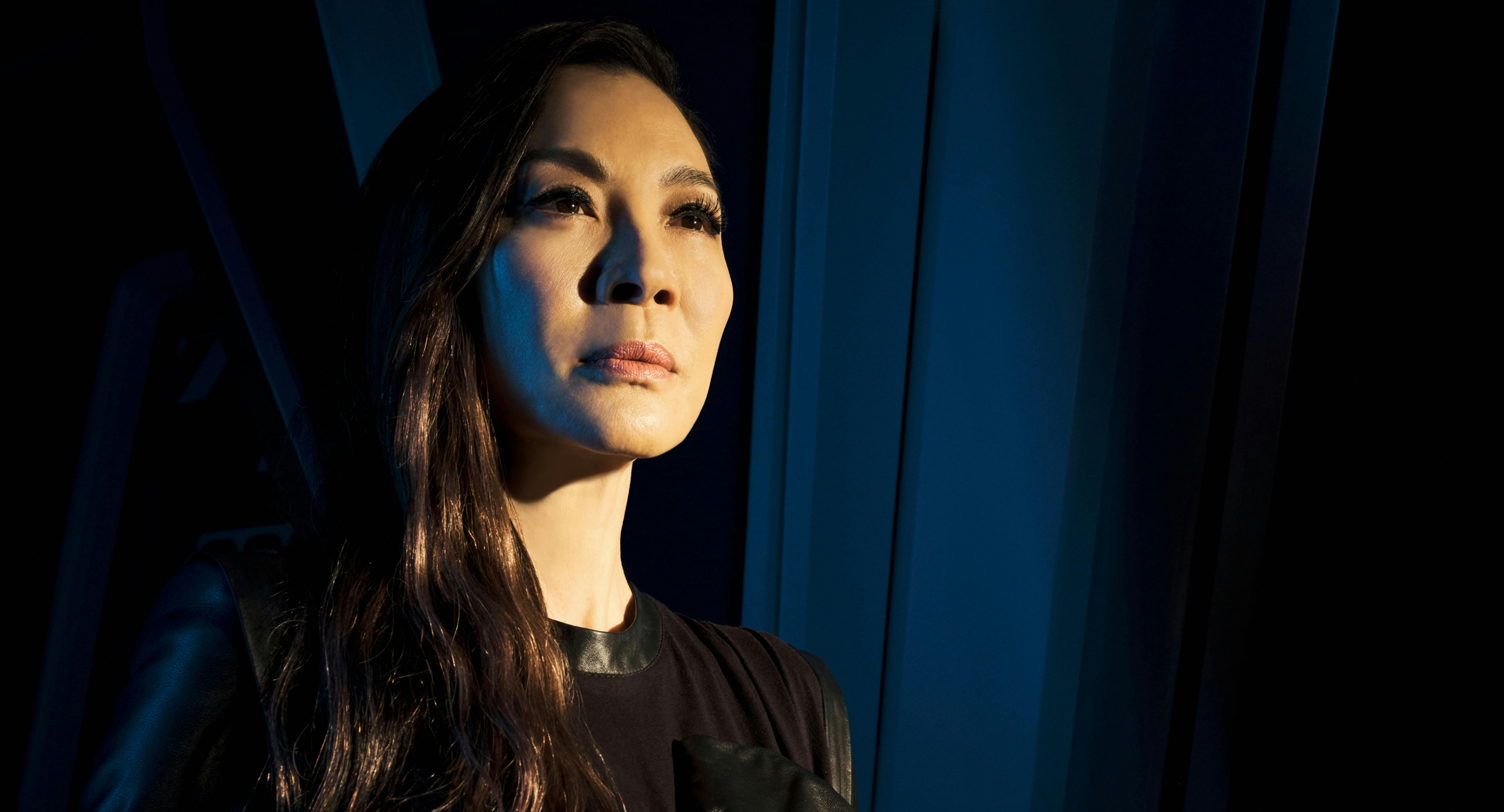 Close-up of Philippa Georgiou (Michelle Yeoh) on Star Trek: Discovery 