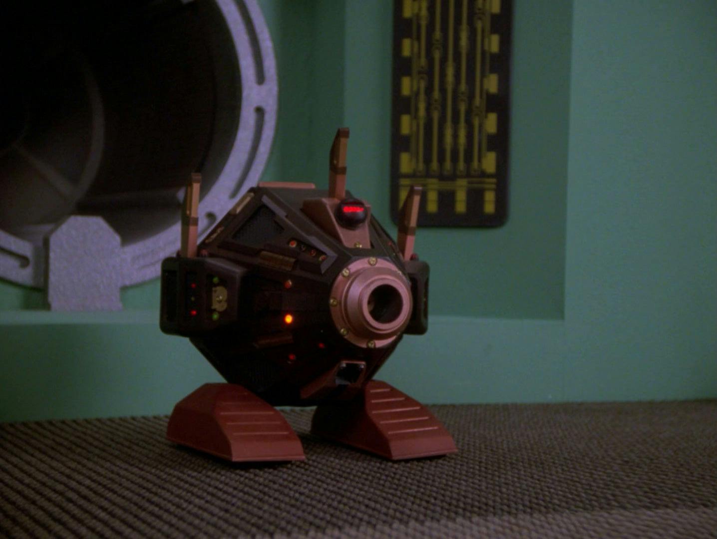 An exocomp as seen in Star Trek: The Next Generation.