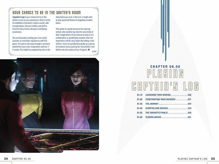 Star Trek Adventures - Captain’s Log Solo Roleplaying Game - preview page