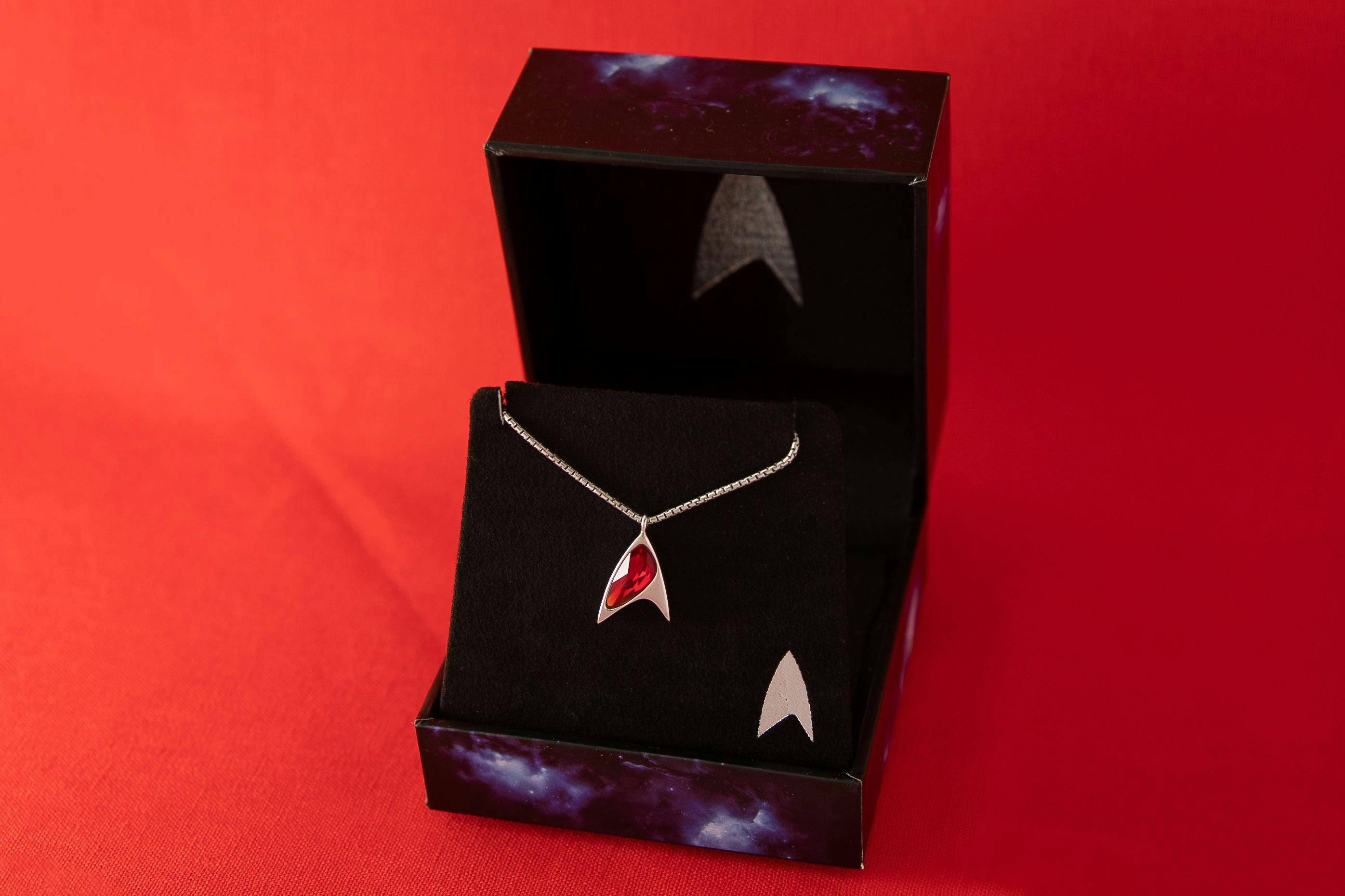 Star Trek X RockLove Crystal Delta Pendant (Red)