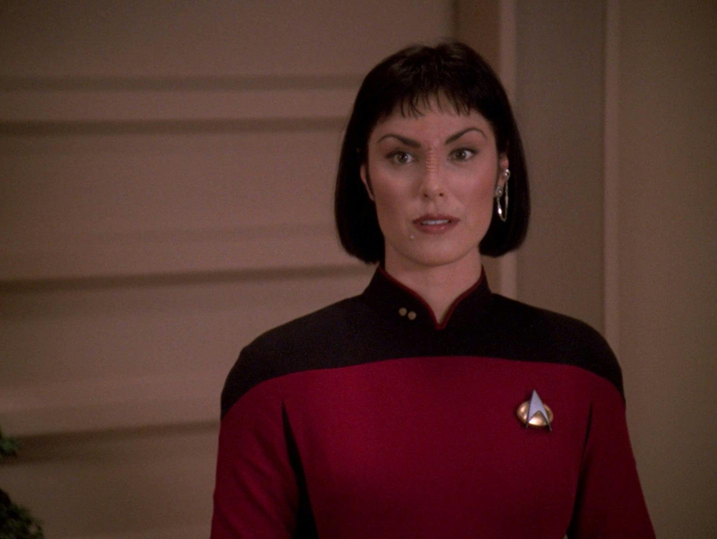 Close-up of Ro Laren in Star Trek: The Next Generation - Preemptive Strike