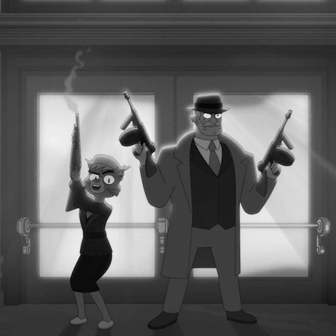 Dr. T'Ana and Shaxs run a bank heist holoprogram on Star Trek: Lower Decks