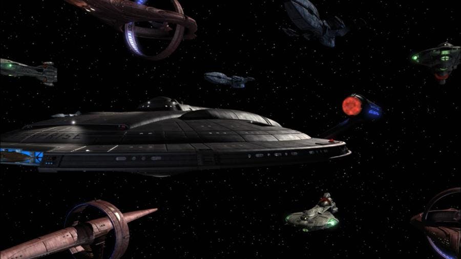 U.S.S. Enterprise NX-01 as part of the Alliance fleet