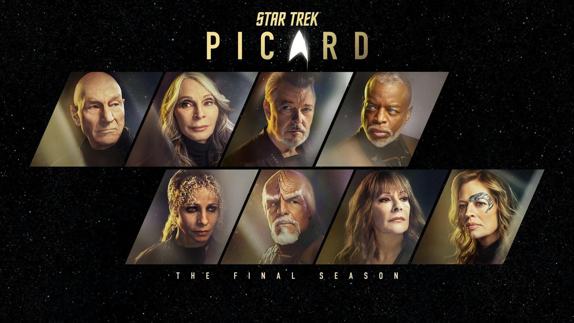 Character portraits for season three of Star Trek: Picard