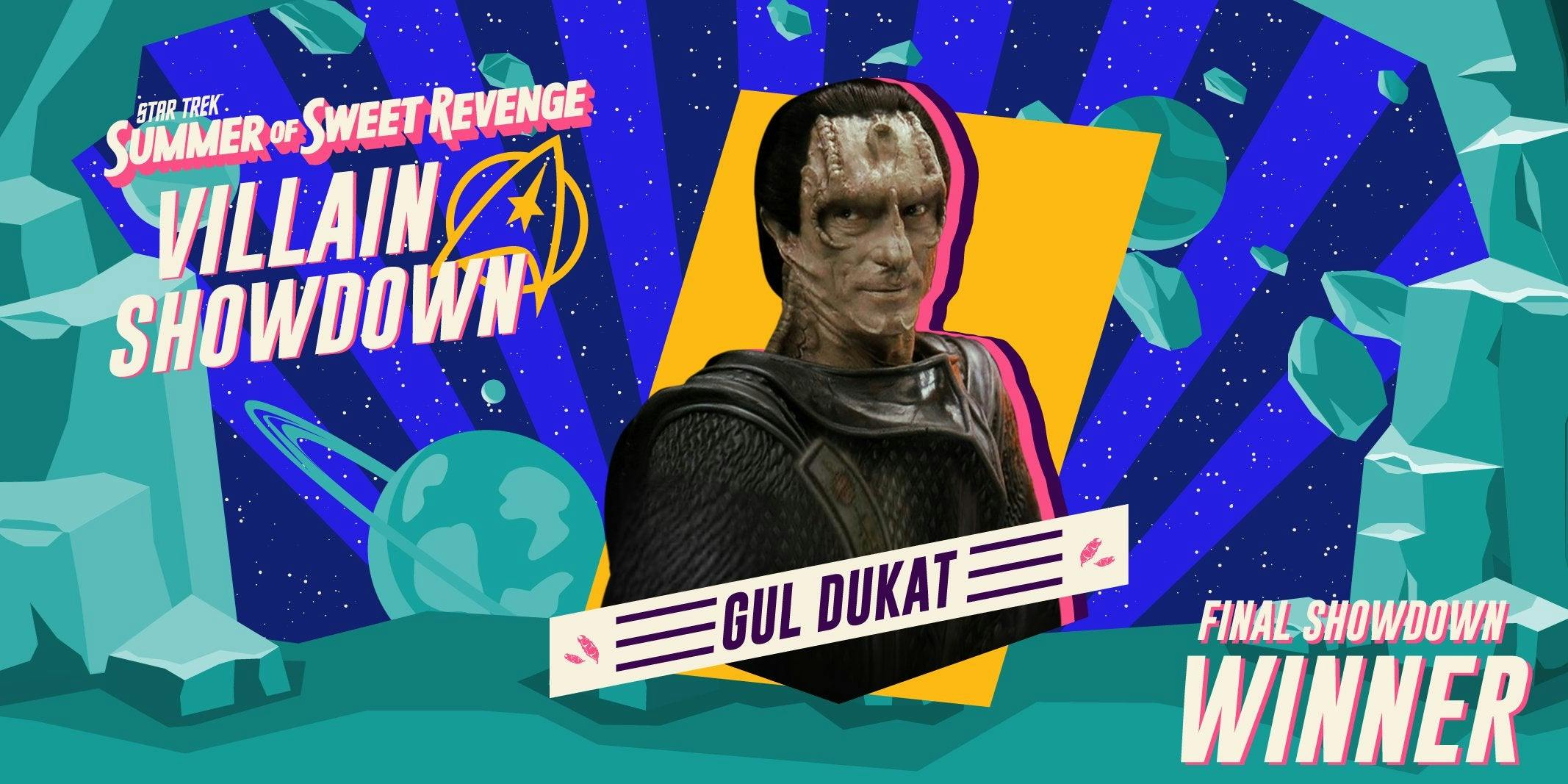 Gul Dukat wins the Star Trek Villain Showdown illustrated banner