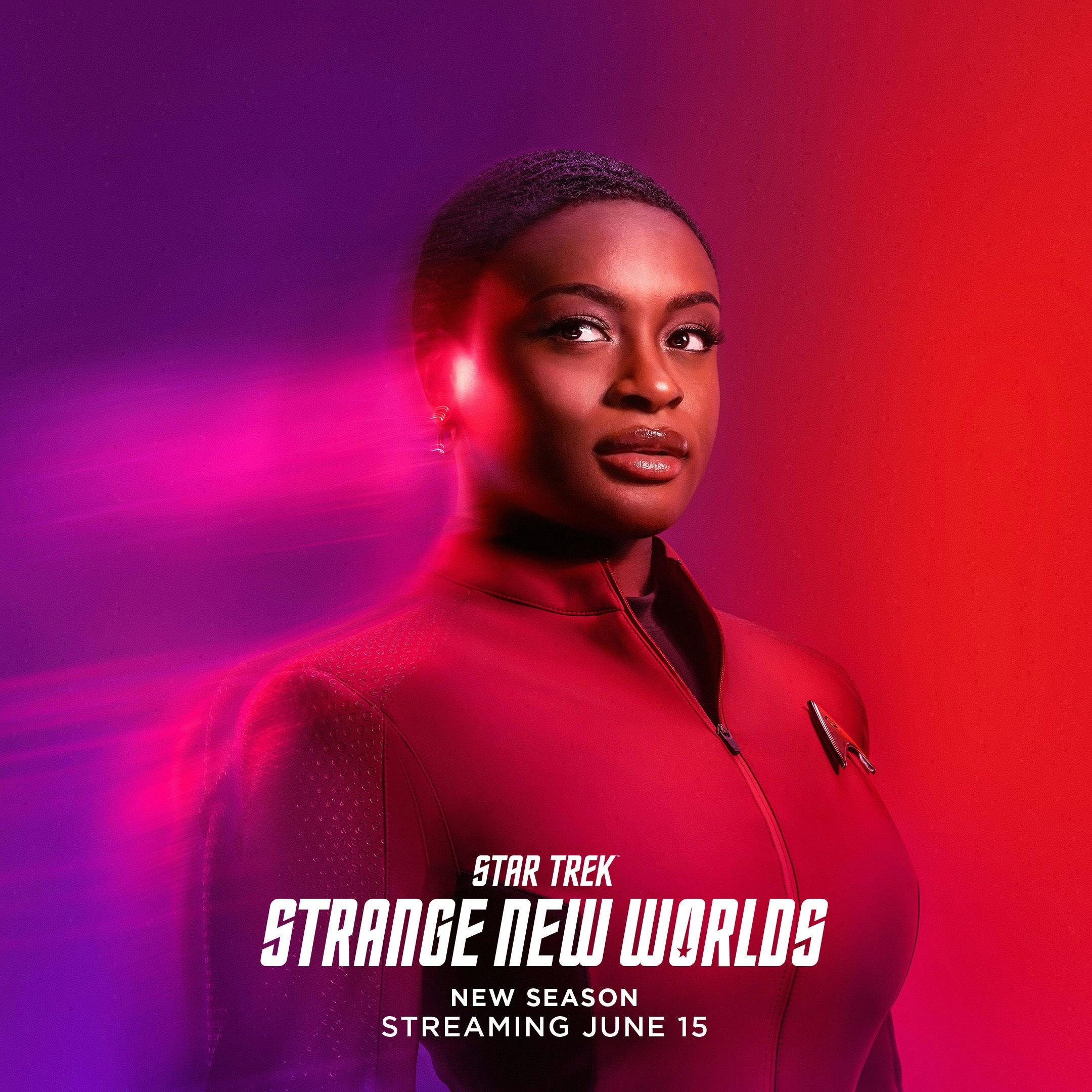 Star Trek: Strange New Worlds Season 2 Character Art | Celia Rose Gooding as Cadet Nyota Uhura