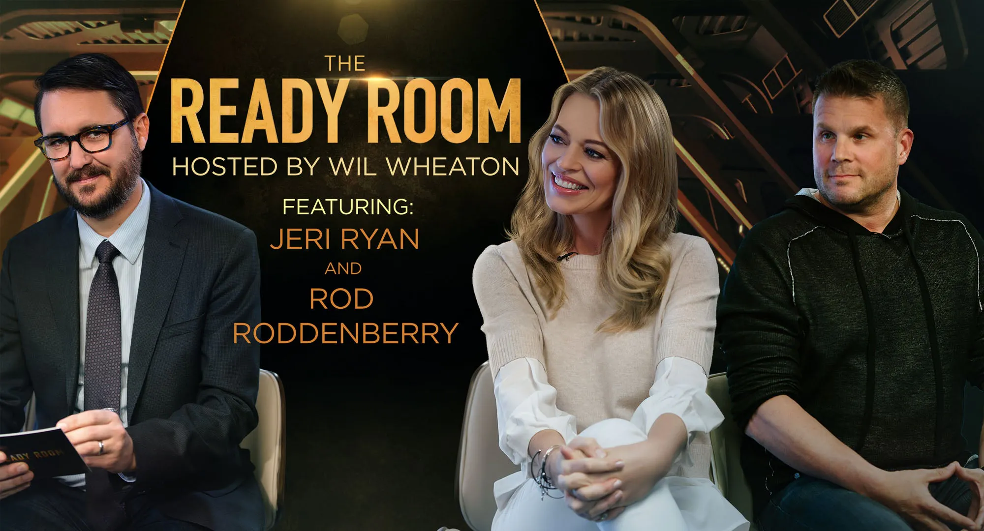 Ryan Roddenberry Jeri Ryan and Rod Roddenberry Head to The Ready Room