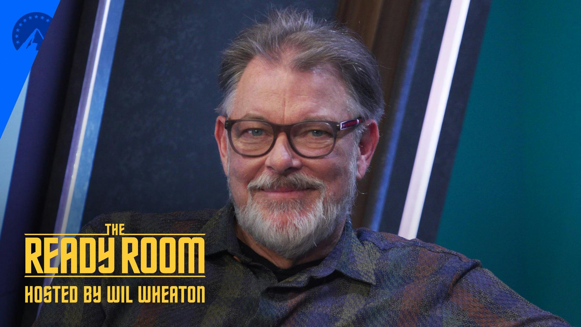 thumbnail of Jonathan Frakes on the set of The Ready Room
