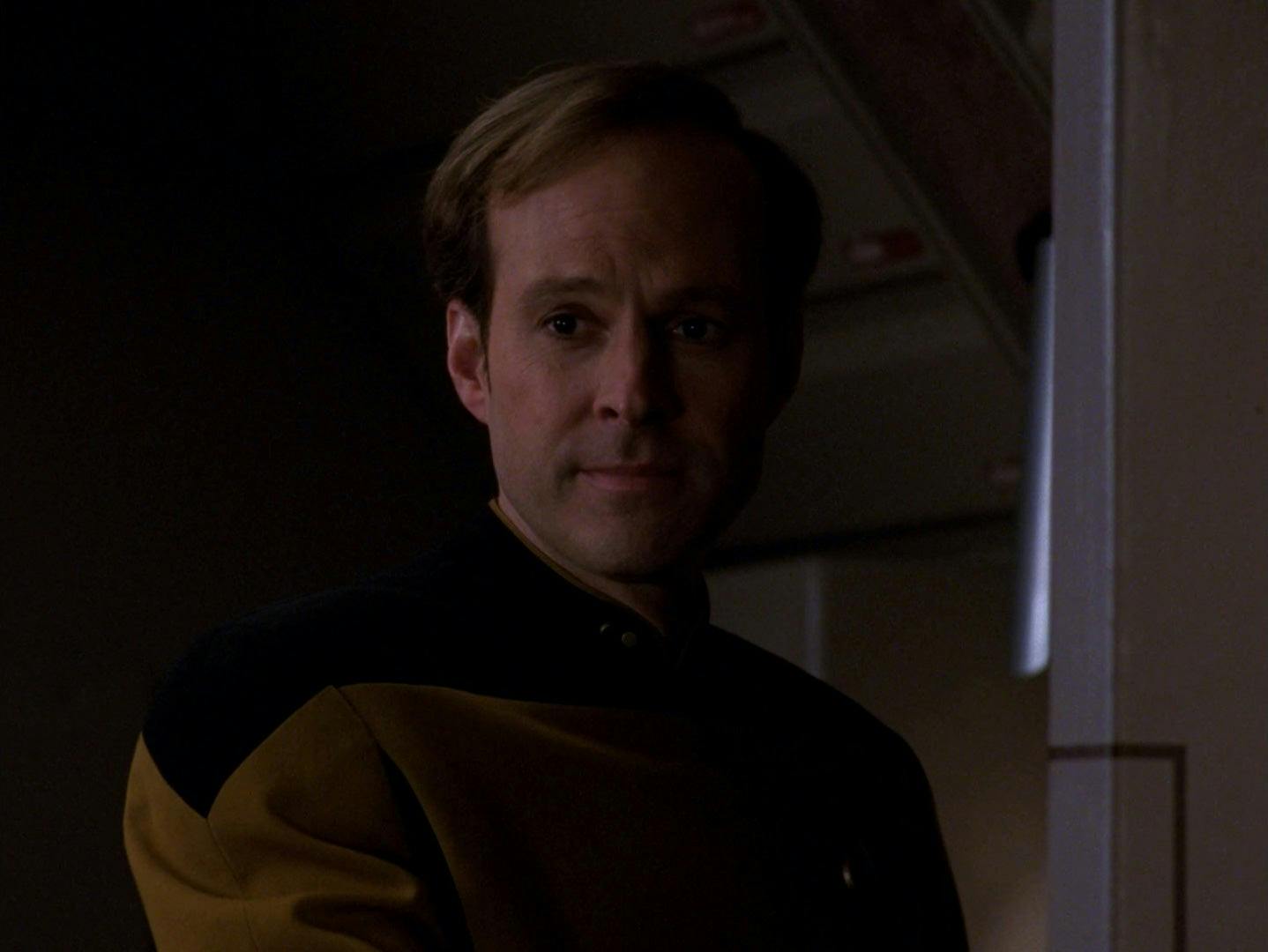 Close-up of Reginald Barclay in Star Trek: The Next Generation - 'The Nth' Degree'