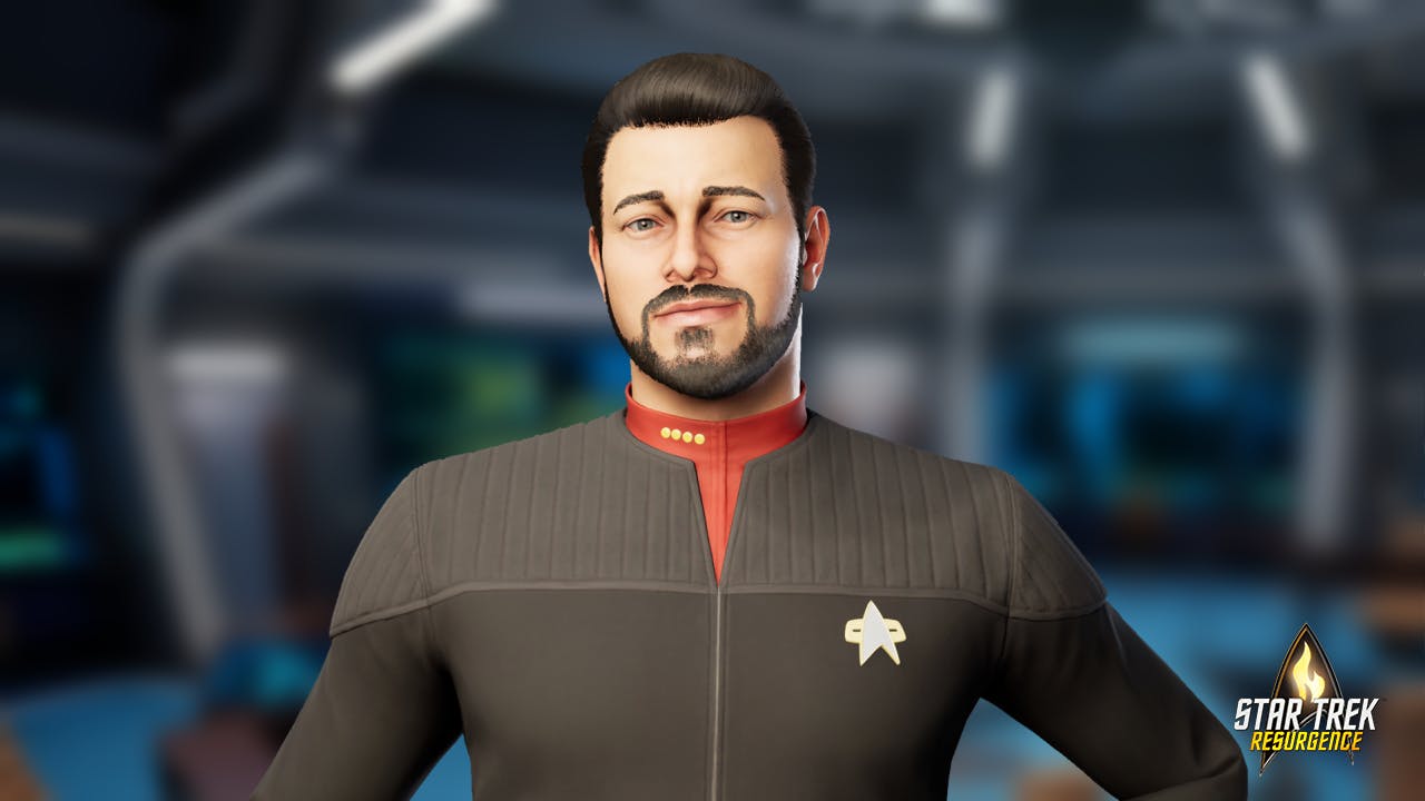 Star Trek: Resurgence still of William T. Riker rendering in-game promotional image